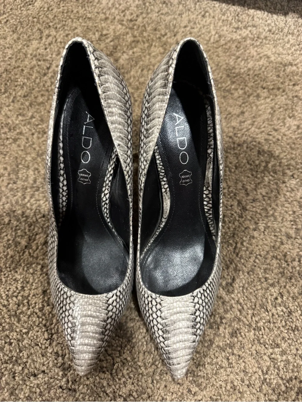 ALDO SNAKE SKIN GENUINE LEATHER 4” STILETTO